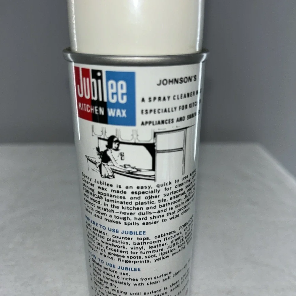 Rare Vintage 1992 JUBILEE Johnson‎ Wax Kitchen Wax & Cleaner 9oz can